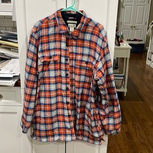 Men's Fleece-Lined Flannel Shirt, Traditional Fit